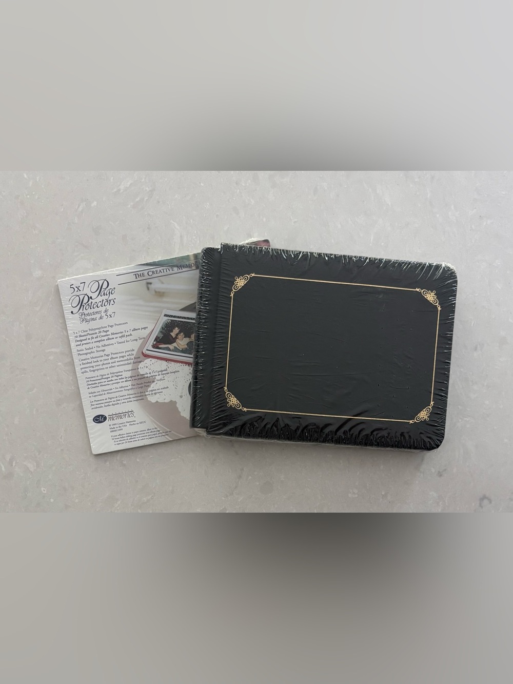 Creative Memories 5X7 Black Album, pages and protectors